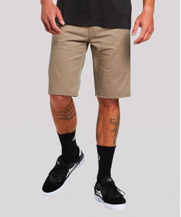 Volcom Solver Lite 5 Pocket Mens Short 19  - Brindle